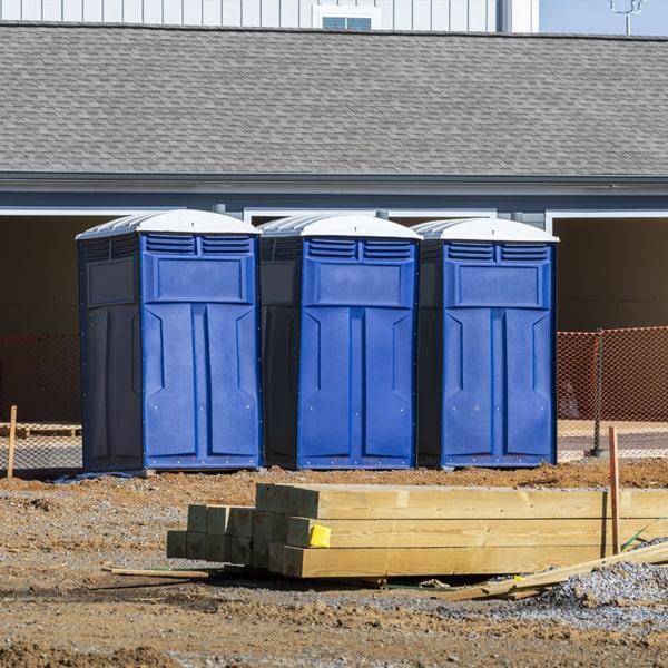 Heavy-duty construction site porta potty in Williston, North Dakota
