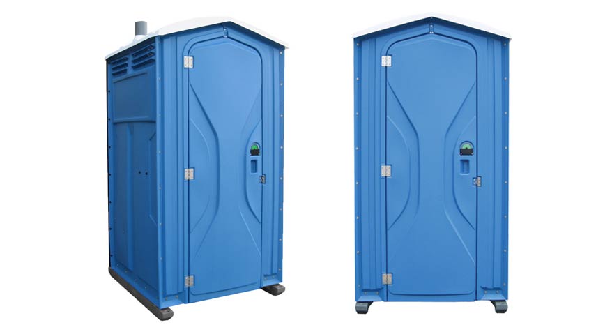 Long-term porta potty units on site in Williston, North Dakota